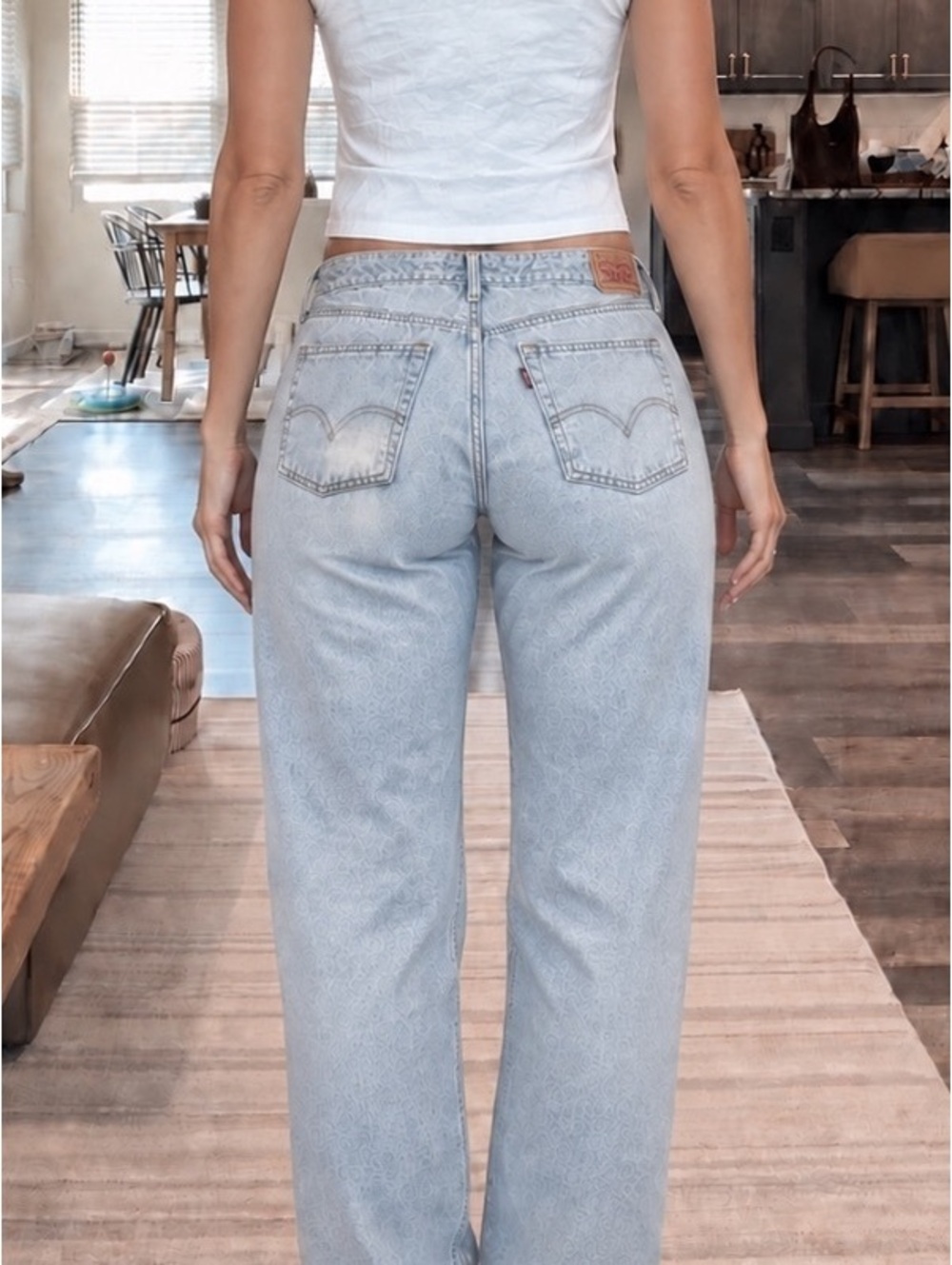 Levi’s Superlow Loose Light Wash Baggy Jeans Size 32 Y2K Low Rise